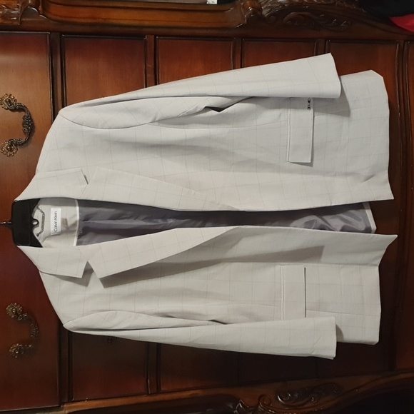 Calvin Klein Plus Size Windowpane Pantsuit sz 18 - Picture 4 of 11